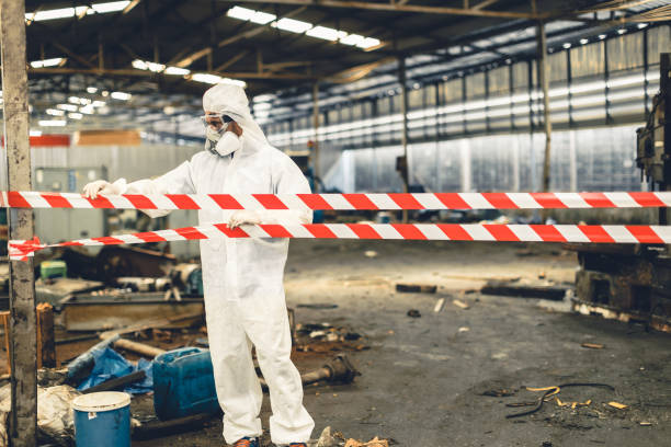 Professional Biohazard technician working in Point Pleasant Beach, NJ